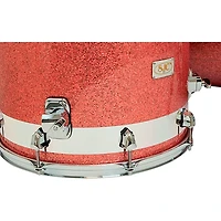 SJC Drums 25th Anniversary USA Custom 3-Piece Maple Shell Pack - Pink Glitter