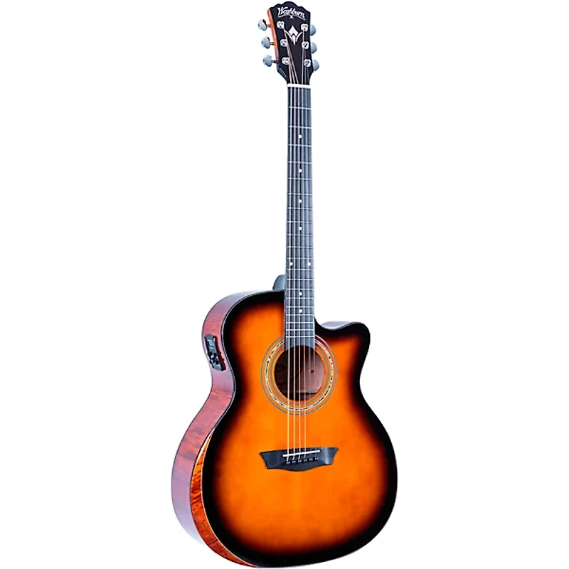 Washburn G10CE Comfort Series Grand Auditorium Acoustic-Electric Guitar Sunburst