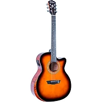 Washburn G10CE Comfort Series Grand Auditorium Acoustic-Electric Guitar Sunburst