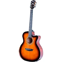 Washburn G10CE Comfort Series Grand Auditorium Acoustic-Electric Guitar Sunburst