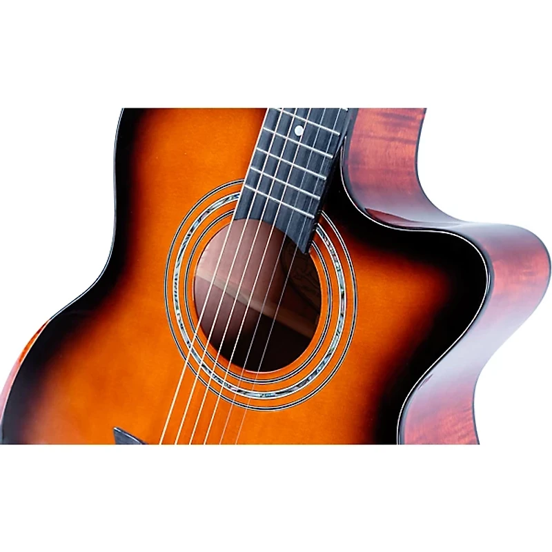 Washburn G10CE Comfort Series Grand Auditorium Acoustic-Electric Guitar Sunburst