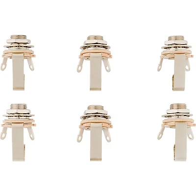 Fender 1/4" 2-Conductor Guitar Output Jack (6-Pack)