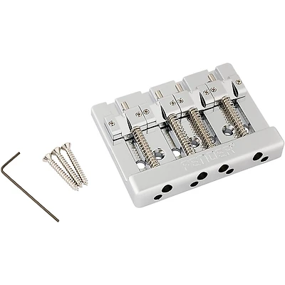 Fender HiMass String-Through 4-String Bass Bridge Assembly with Brass Saddles