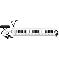 Casio CDP-S110 Compact Digital Piano With Warm Audio WA-CAB Headphone Package (Pedals/Bench/Stand Included) -