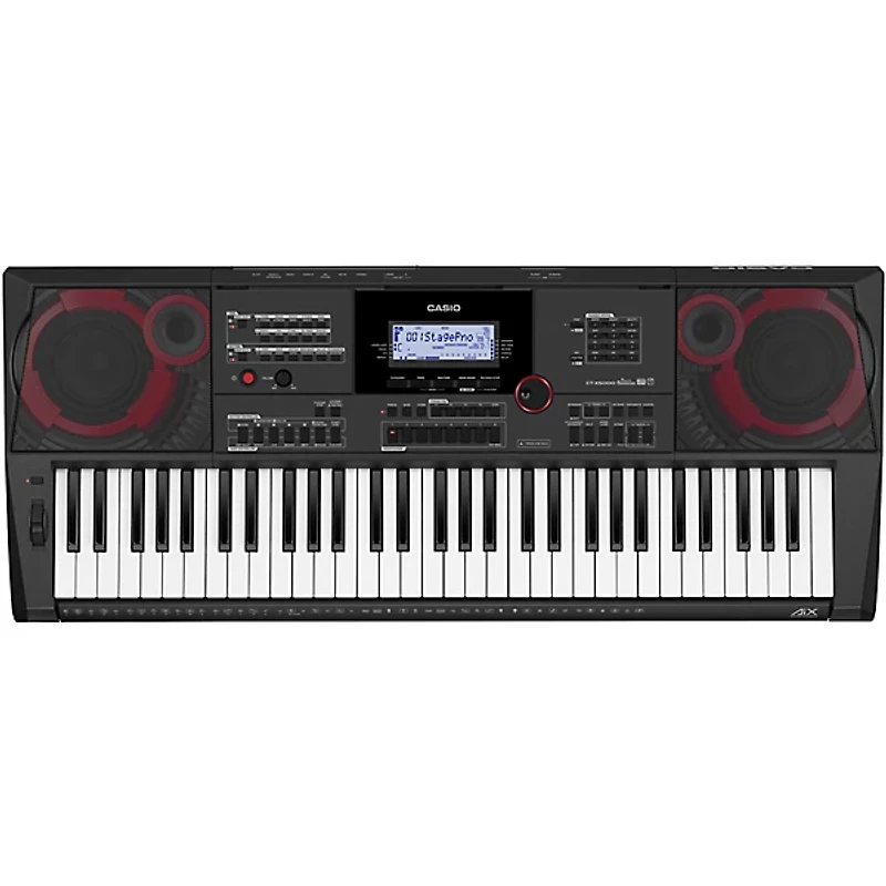 Casio CT-X5000 61-key Portable Arranger Keyboard with Tascam TH-200X Studio Headphone Package (Pedals/Bench/Stand/Bag Included)
