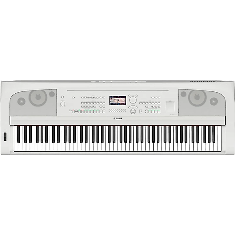 Yamaha DGX-670 88-Key Portable Grand Piano With Matching Stand & Bench - White