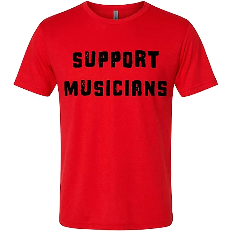 Guitar Center Support Musicians Unisex Red T Shirt