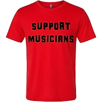 Guitar Center Support Musicians Unisex Red T Shirt