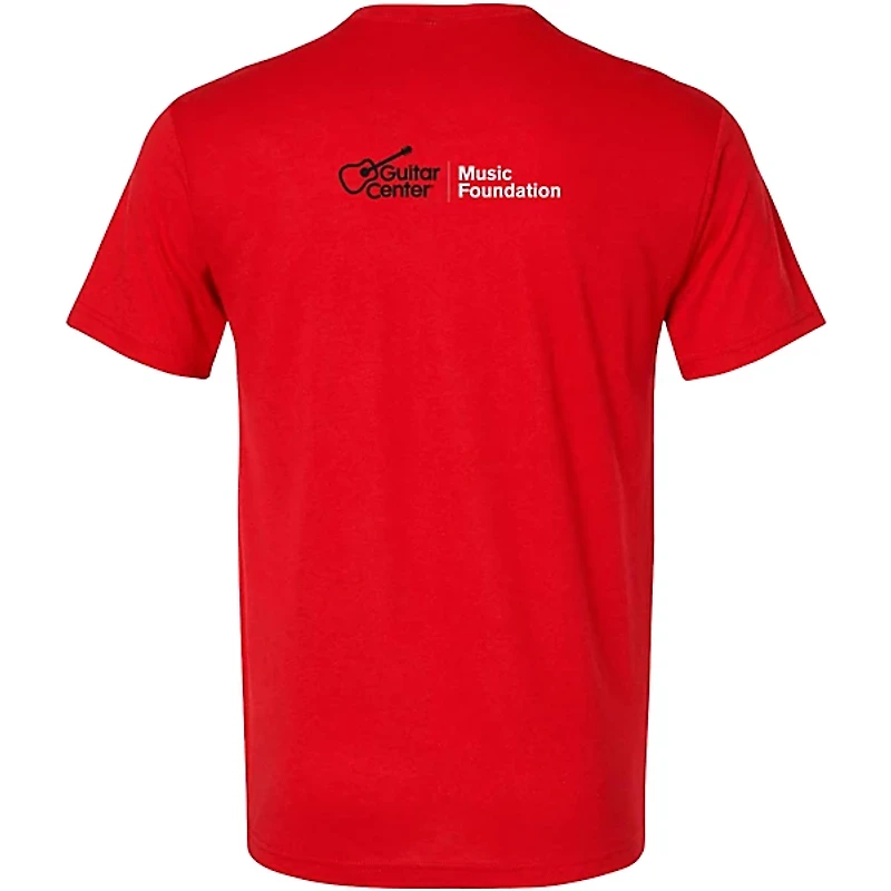 Guitar Center Support Musicians Unisex Red T Shirt