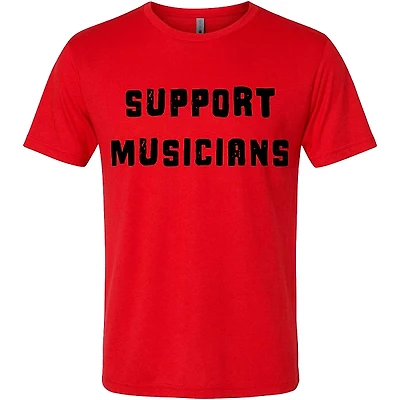 Guitar Center Support Musicians Unisex Red T Shirt