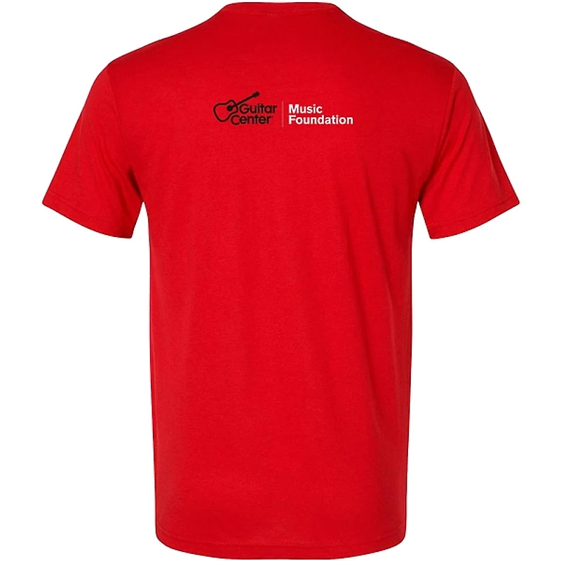 Guitar Center Support Musicians Unisex Red T Shirt