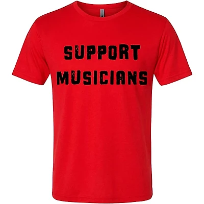 Guitar Center Support Musicians Unisex Red T Shirt