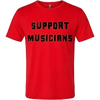 Guitar Center Support Musicians Unisex Red T Shirt
