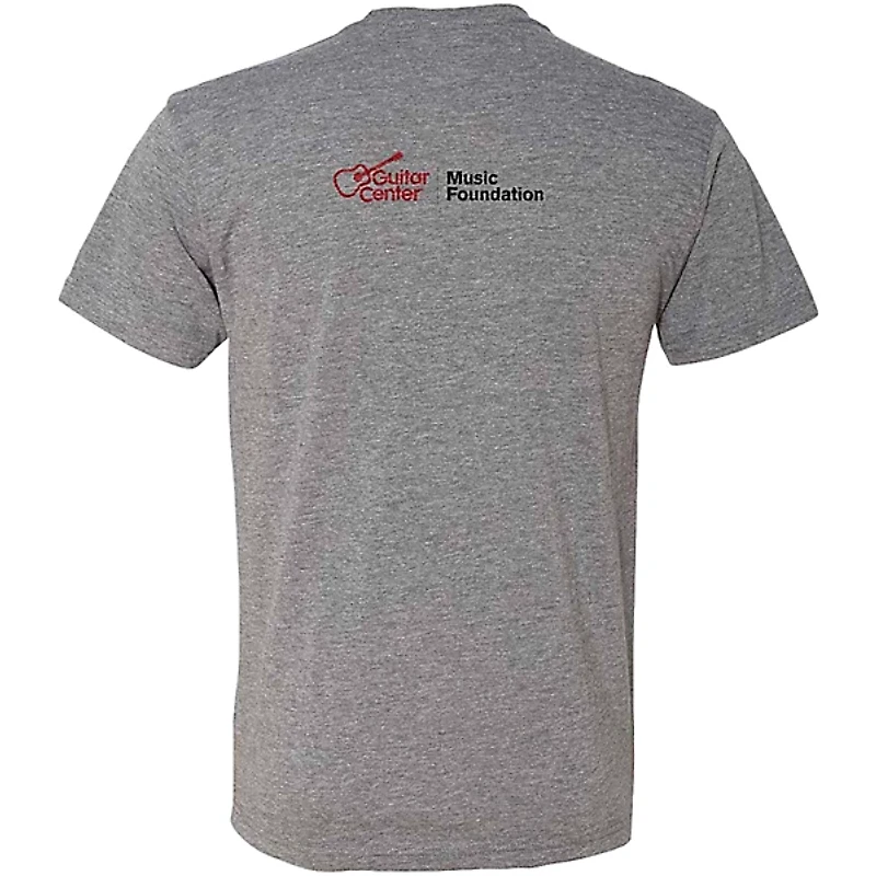 Guitar Center Support Musicians Unisex Heather Grey T Shirt