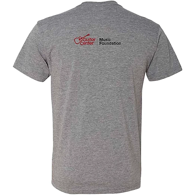 Guitar Center Support Musicians Unisex Heather Grey T Shirt