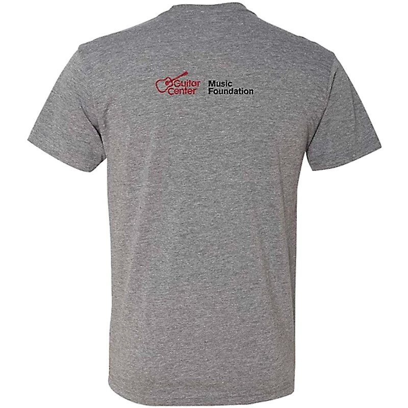 Guitar Center Support Musicians Unisex Heather Grey T Shirt