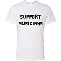 Guitar Center Support Musicians Unisex White T Shirt