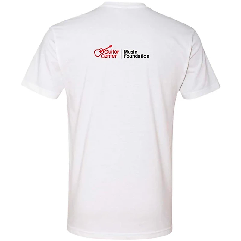 Guitar Center Support Musicians Unisex White T Shirt