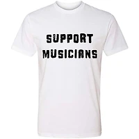 Guitar Center Support Musicians Unisex White T Shirt
