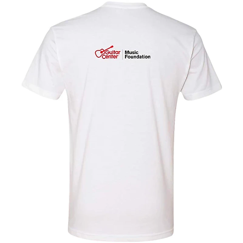 Guitar Center Support Musicians Unisex White T Shirt