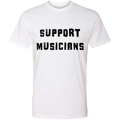 Guitar Center Support Musicians Unisex White T Shirt