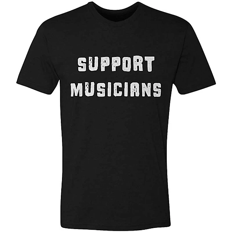 Guitar Center Support Musicians Unisex Black T Shirt