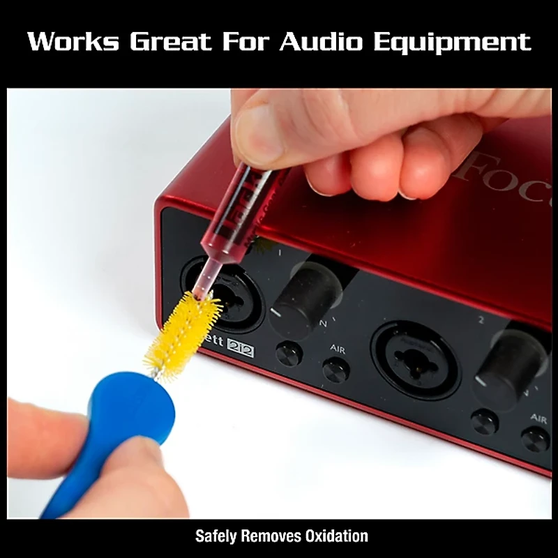 Music Nomad JackPot Music Gear Contact Cleaner with Deoxit & Cleaning Brush