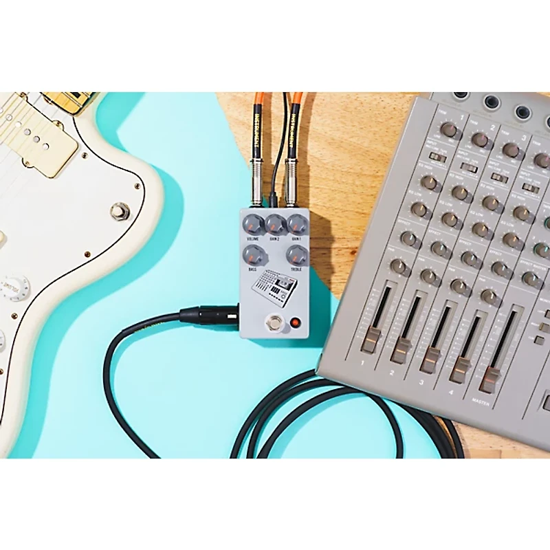 JHS Pedals 424 Gain Stage Fuzz Effects Pedal Gray