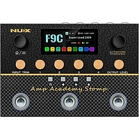 NUX Amp Academy Stomp Compact Modeler and Amp Profile Loader Pedal Black