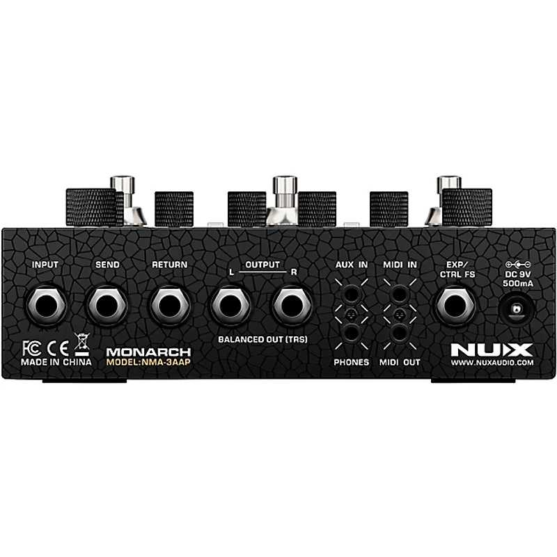 NUX Amp Academy Stomp Compact Modeler and Amp Profile Loader Pedal Black