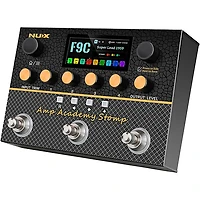 NUX Amp Academy Stomp Compact Modeler and Amp Profile Loader Pedal Black
