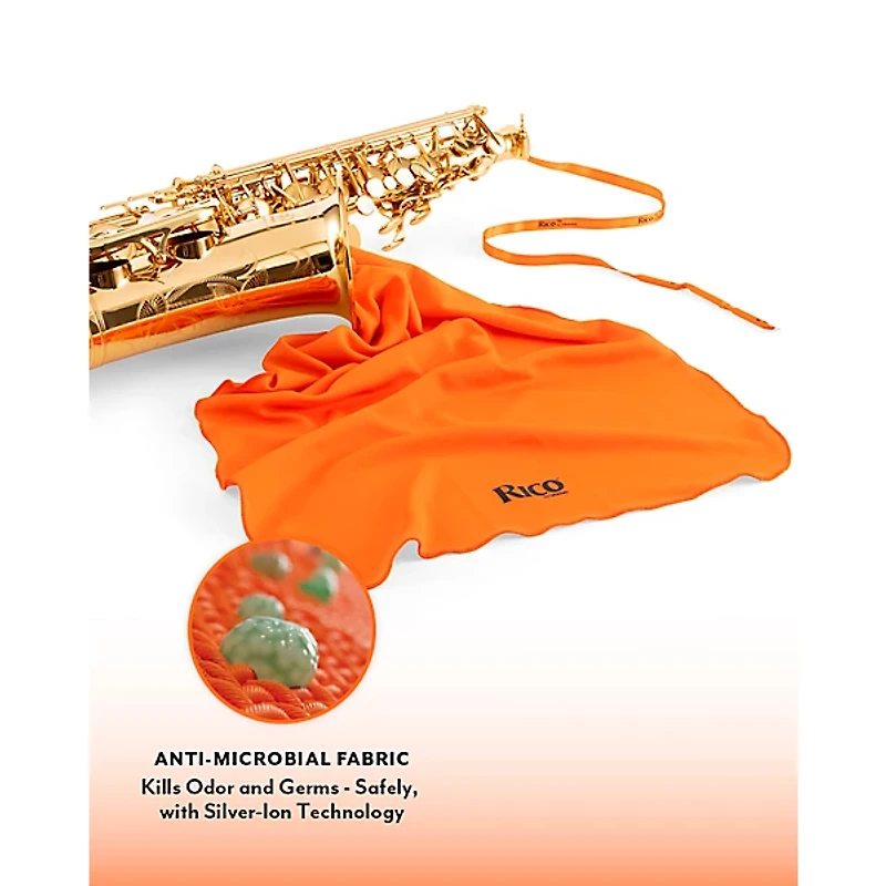 Rico Rico Anti-Microbial Swab - Large Single Reeds, Orange