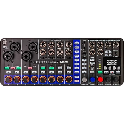 Zoom LiveTrak L6Max 12-Channel Mixer and Recorder