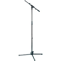 K&M Microphone Stand With Foldable Legs and Extendable Boom