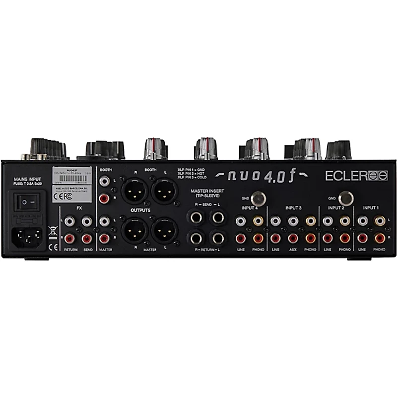 Ecler NUO 4.0F Analogue 4-Channel DJ Mixer Black