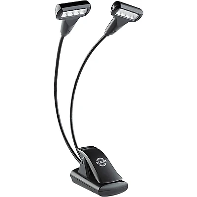 K&M Music Stand Double 4 LED T-Model FlexLight