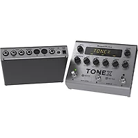 IK Multimedia TONEX Bass Edition Amp Modeler Effects Pedal Aluminum Silver