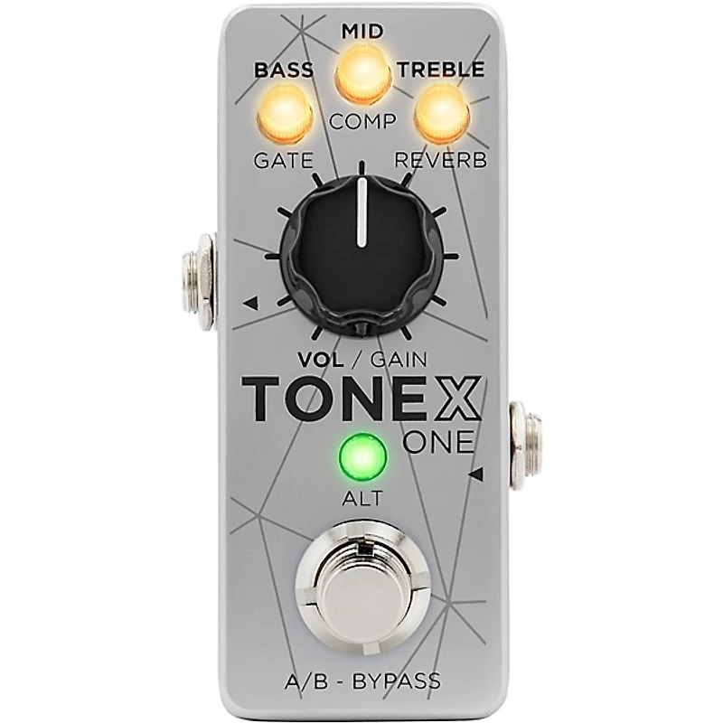 IK Multimedia TONEX ONE Bass Edition Amp Modeler Pedal - Aluminum Silver