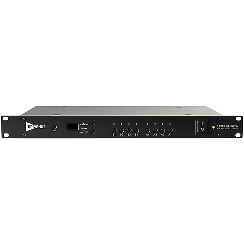 RF Venue 4ZONE Network Multi-Zone Antenna Combiner and Diversity Architectural Antenna Pack