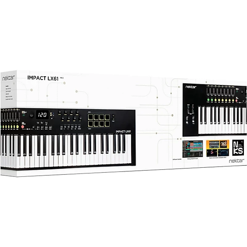 Nektar Impact LX61 mk3 MIDI Controller Black