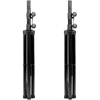Rok-It RI-SPKRSTDSET-250-AL Aluminum Tripod Speaker Stand Set w/ Deluxe Bag