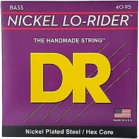 DR Strings Nickel Lo-Rider NLLH-40 Electric Bass Strings (40-95)