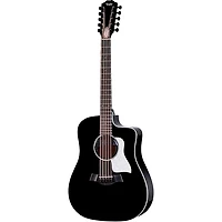 Taylor 250ce Plus 10-String Dreadnought Acoustic-Electric Bajo Quinto Black
