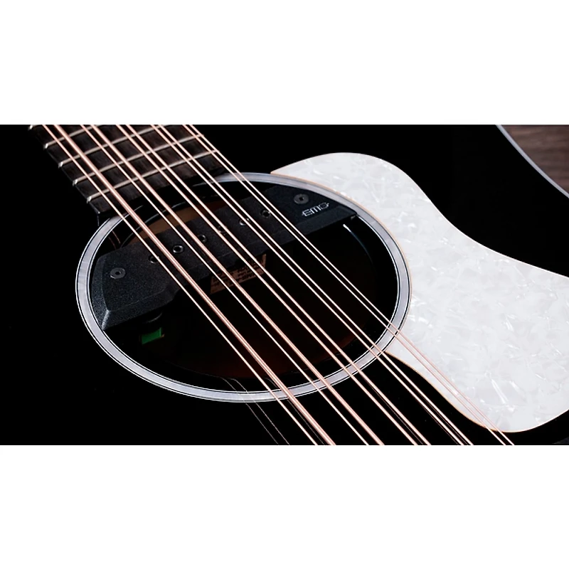 Taylor 250ce Plus 10-String Dreadnought Acoustic-Electric Bajo Quinto Black