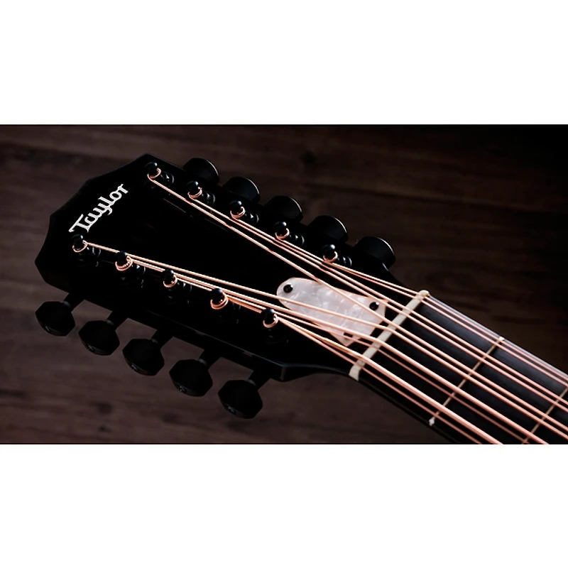 Taylor 250ce Plus 10-String Dreadnought Acoustic-Electric Bajo Quinto Black
