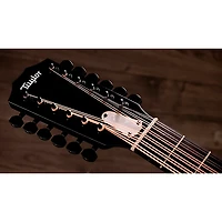 Taylor 250ce Plus Doce Doble 12-String Dreadnought Acoustic-Electric Guitar Black