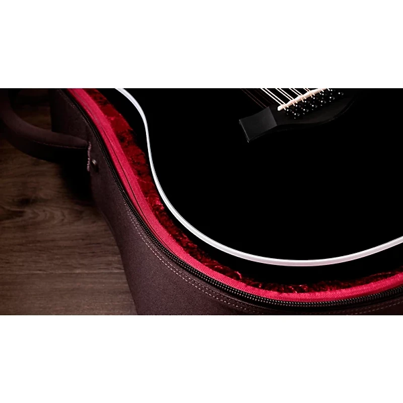 Taylor 250ce Plus Doce Doble 12-String Dreadnought Acoustic-Electric Guitar Black