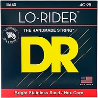 DR Strings Lo-Rider LLH-40 Electric Bass Strings (40-95)