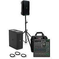 Mackie ThumpSub GO Battery-Powered Portable Subwoofer Bundle With 8" Thump GO Speakers, 10-Channel Mixer, Cables, Mixer Bag & Speaker Stand