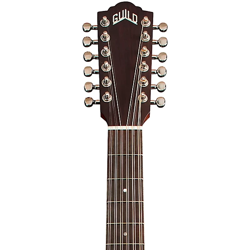 Guild F-2512E Maple Left-Handed 12-String Jumbo Acoustic-Electric Guitar Blonde